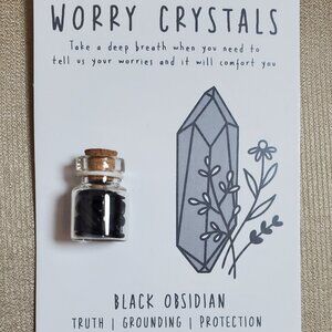 Black Obsidian Worry Crystals